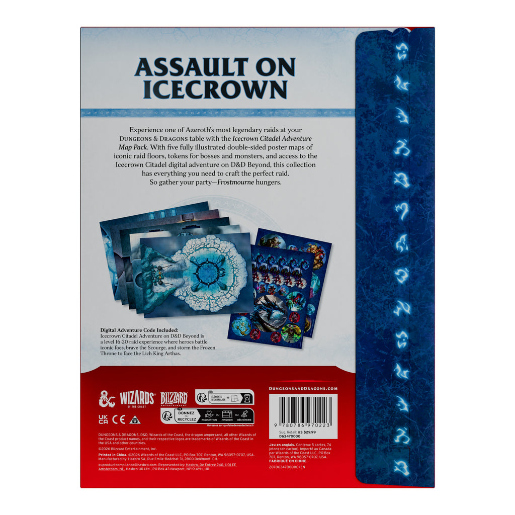 Dungeons & Dragons - World of Warcraft - Icecrown Citadel Adventure Map Pack - Englisch