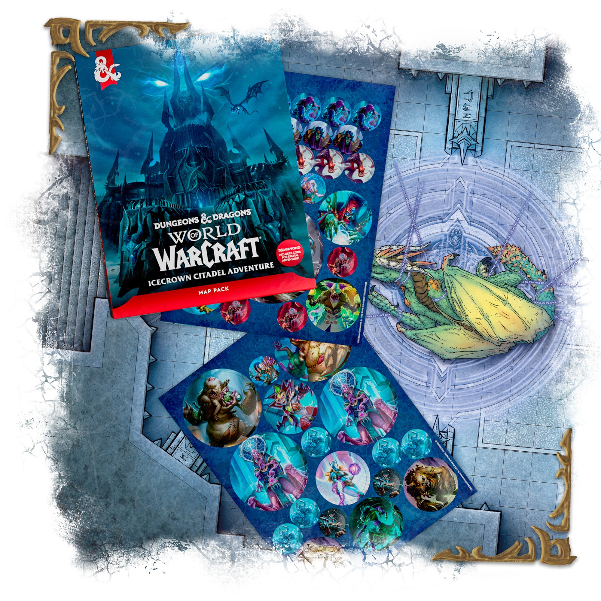 Dungeons & Dragons - World of Warcraft - Icecrown Citadel Adventure Map Pack - Englisch