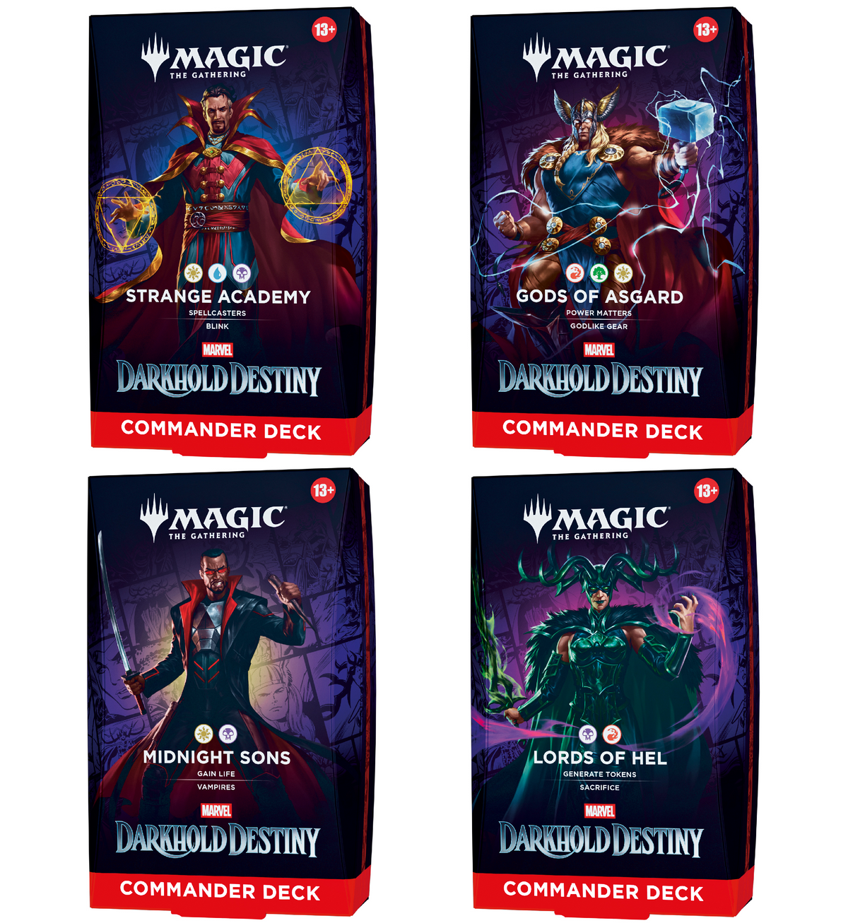 MTG - Marvel: Darkhold Destiny - Commander Deck Display (4 Decks) - Englisch - (Vorbestellung - Release: 09.04.2027)