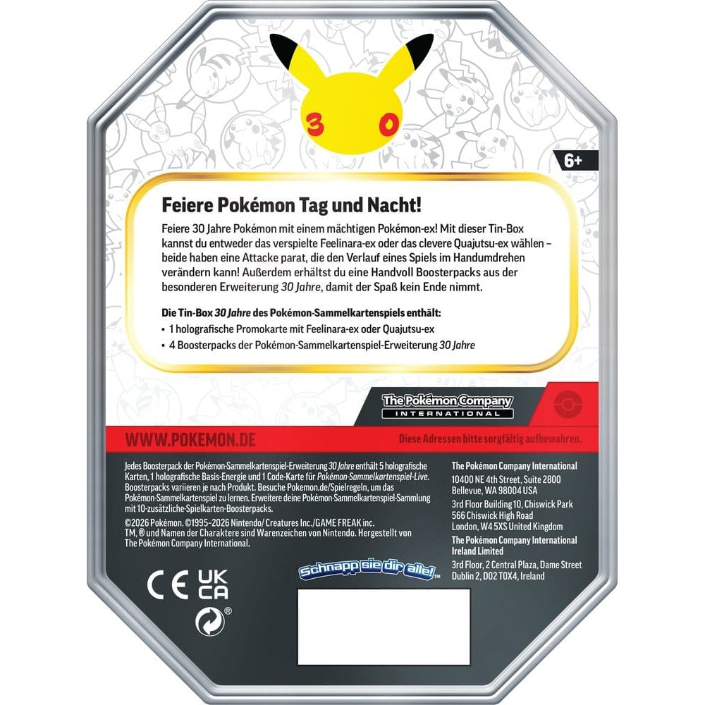 Pokémon TCG - Box - 30th Celebration Tin #1 - Deutsch