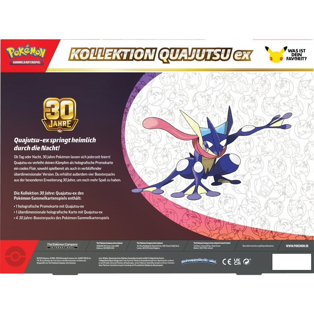 Pokémon TCG - Box - 30th Celebration - Kollektion Quajutsu-ex - Deutsch