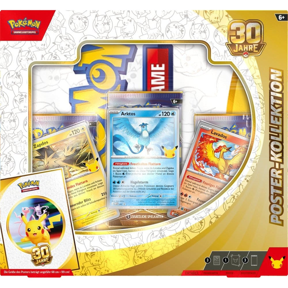 Pokémon TCG - Box - 30th Celebration - Poster-Kollektion - Deutsch