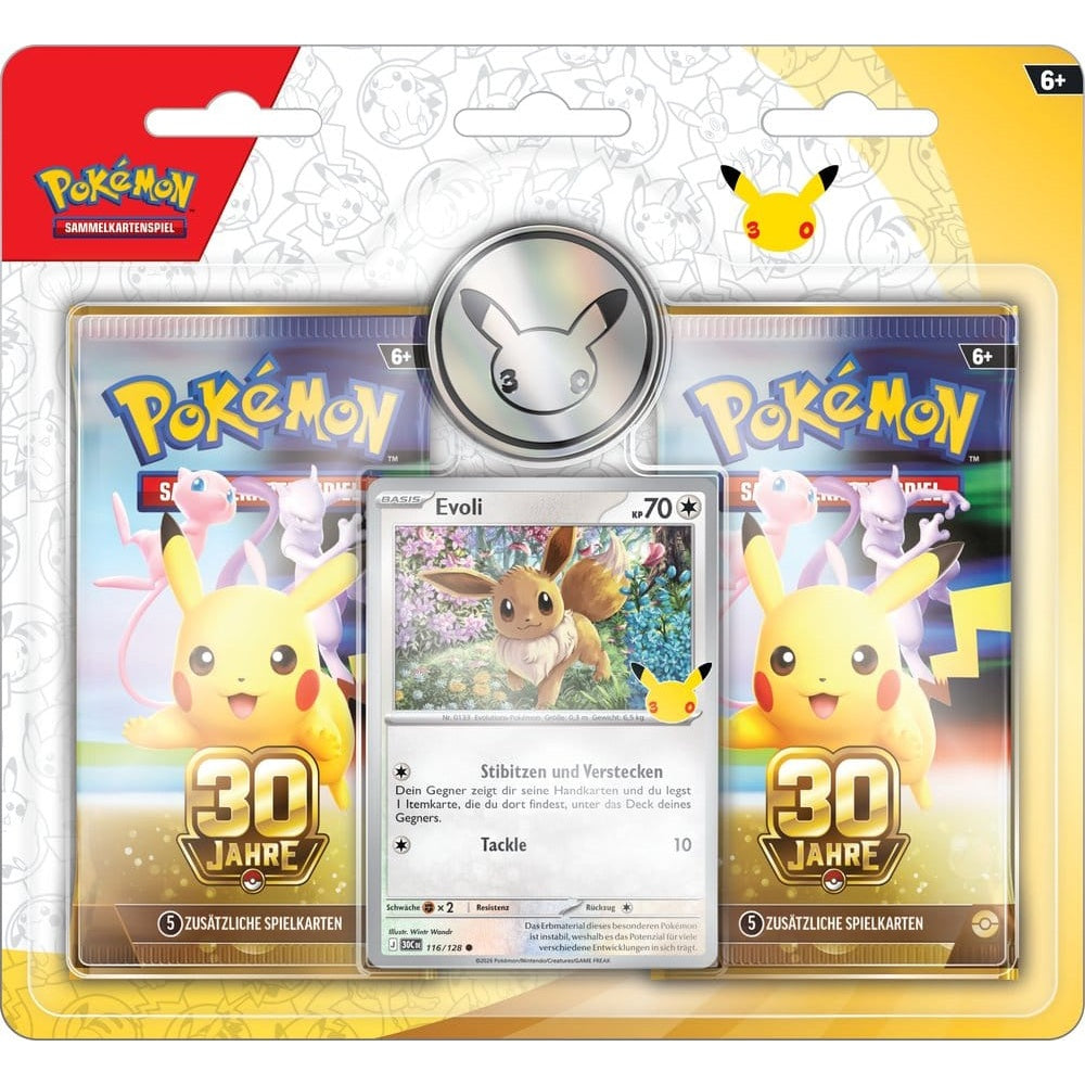 Pokémon TCG - Box - 30th Celebration - 2er-Pack Blister - Deutsch