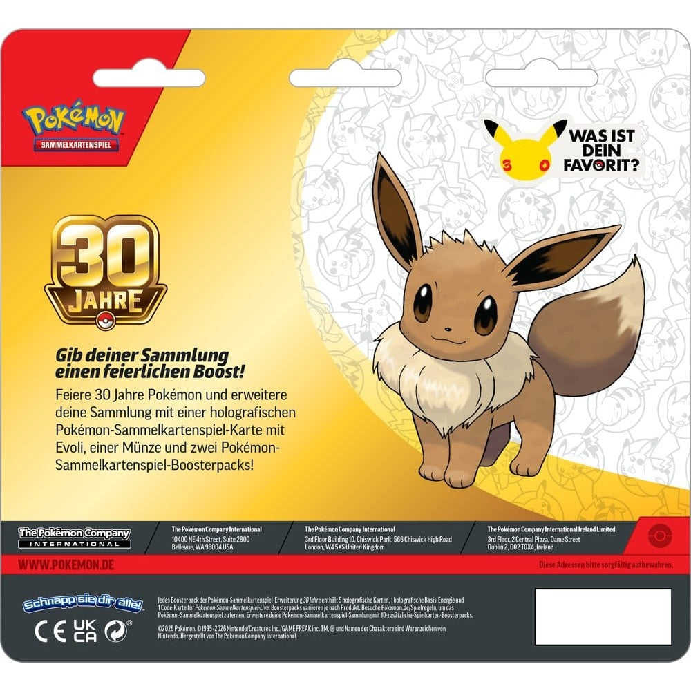 Pokémon TCG - Box - 30th Celebration - 2er-Pack Blister - Deutsch