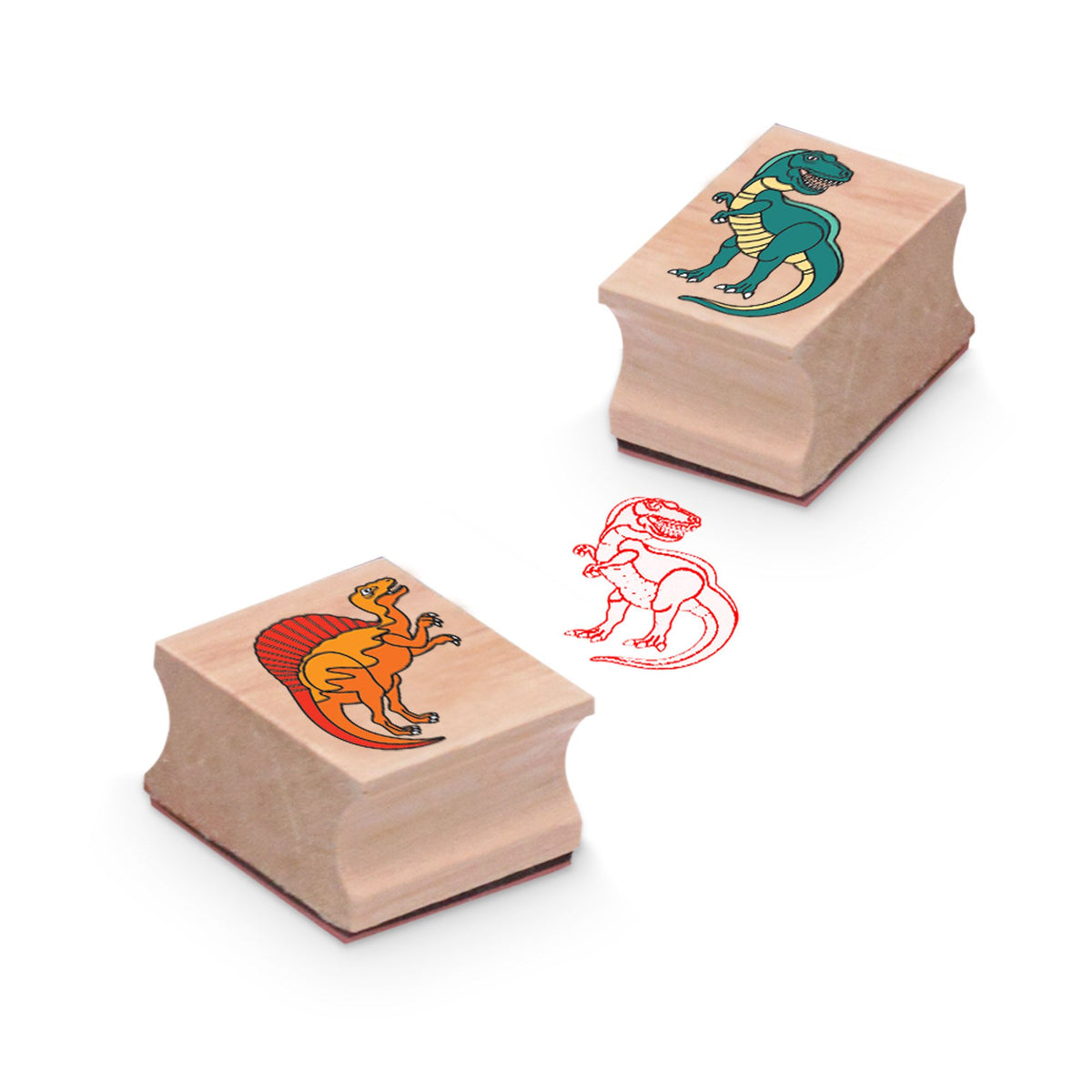 AMIGO - MAC Dinosaurier Holzstempelset