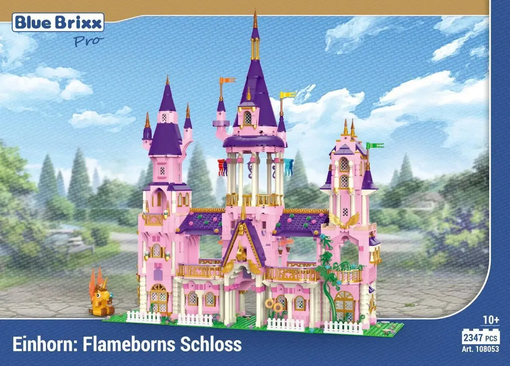 BlueBrixx-Pro - Einhorn: Flameborn Schloss