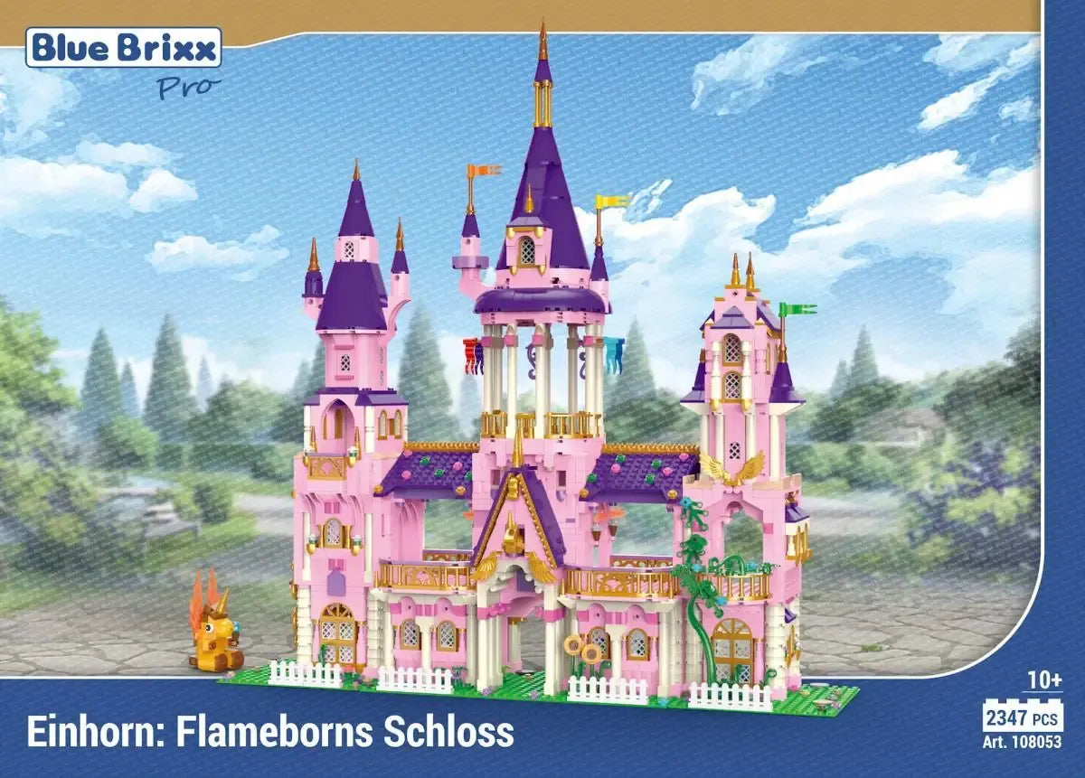 BlueBrixx-Pro - Einhorn: Flameborn Schloss