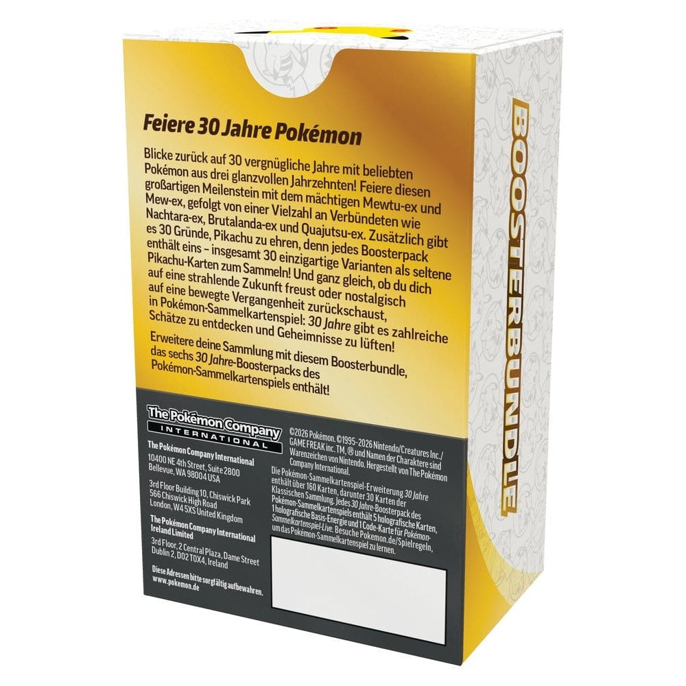 Pokémon TCG - Boosterbundle - 30 Jahre - Deutsch
