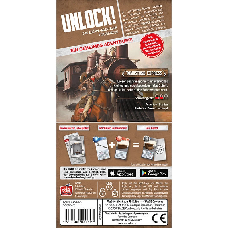 Unlock! Tombstone Express (Einzelszenario)- ab 10 Jahren