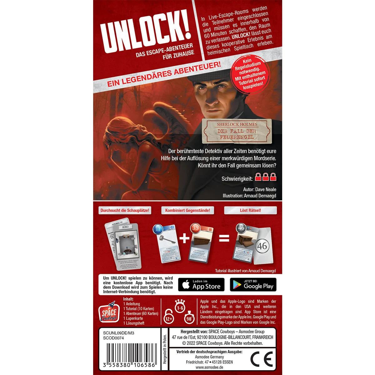 Unlock! Sherlock Holmes Der Fall der Feuerengel (Einzelszenario)- ab 12 Jahren