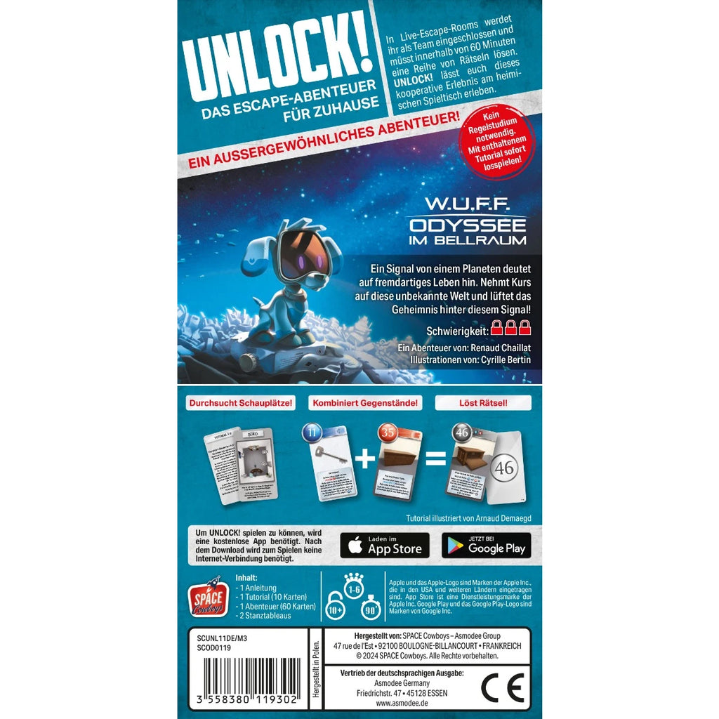 Unlock! W.U.F.F. Odyssee im Bellraum (Einzelszenario)- ab 10 Jahren