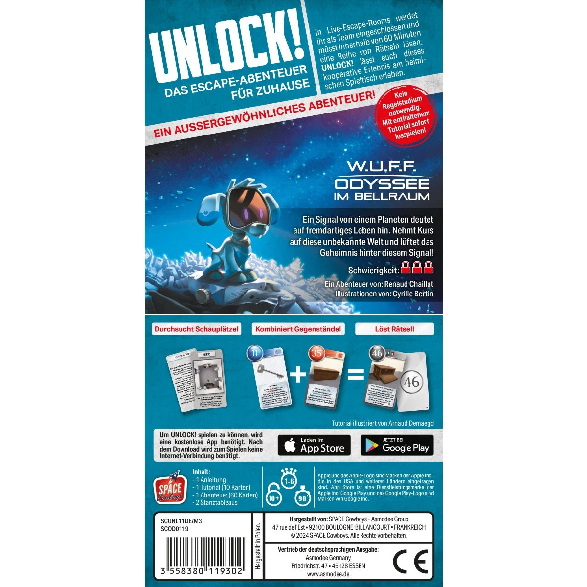 Unlock! W.U.F.F. Odyssee im Bellraum (Einzelszenario)- ab 10 Jahren