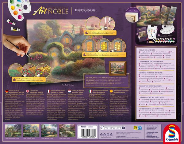 Artnoble Kinkade Rosebud Cottage Malen 40x50cm