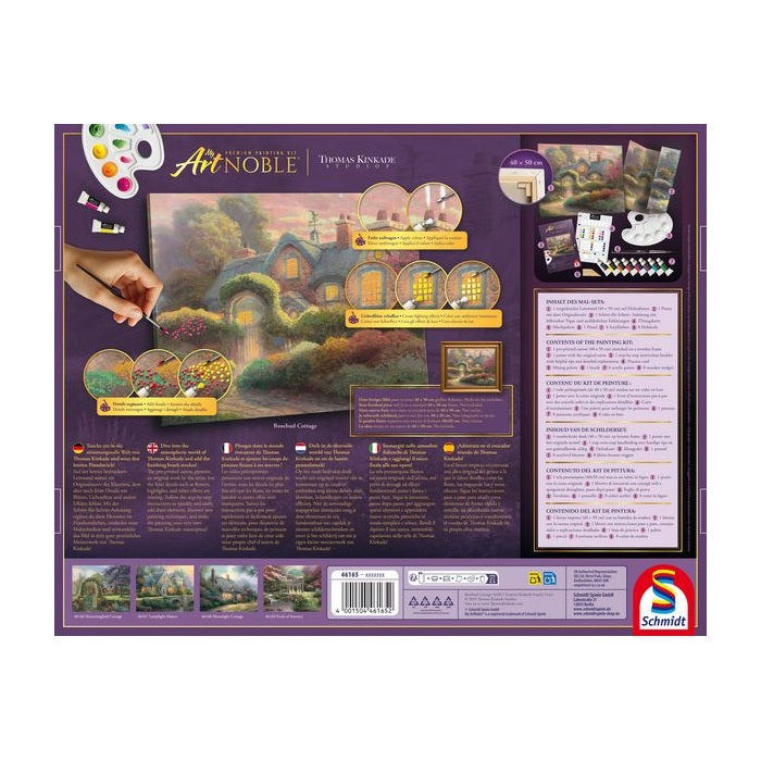 Artnoble Kinkade Rosebud Cottage Malen 40x50cm