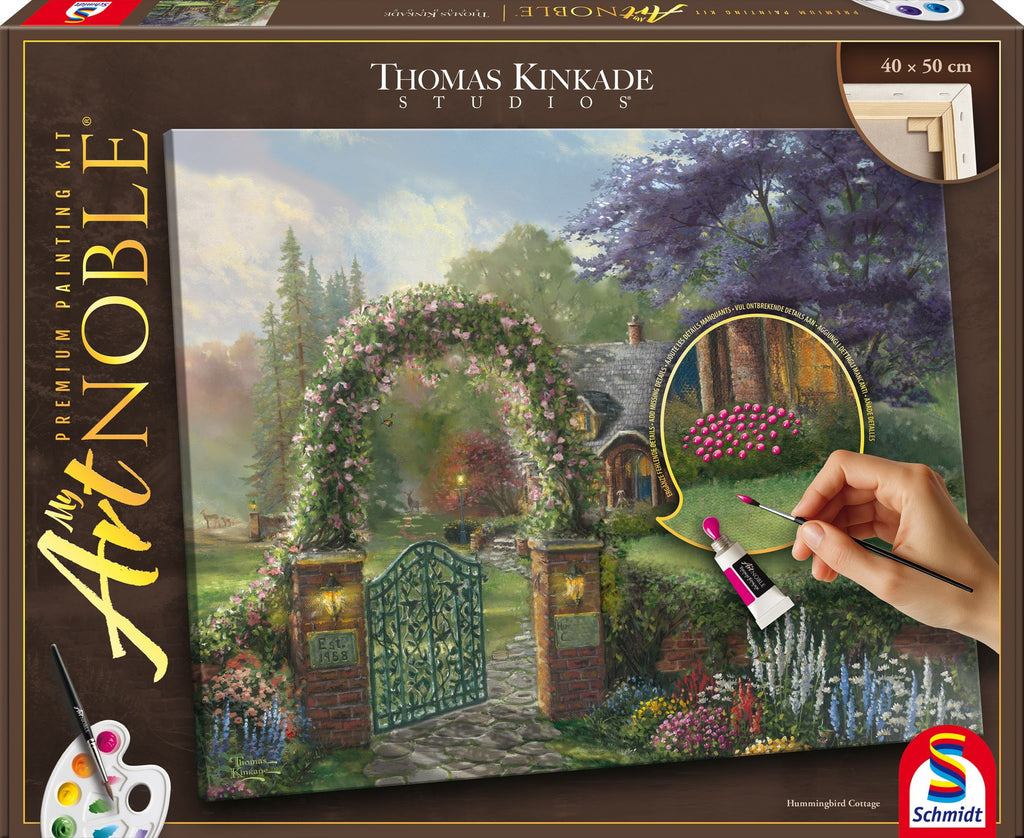 Artnoble Kinkade Hummingbird Cottage Malen 40x50cm