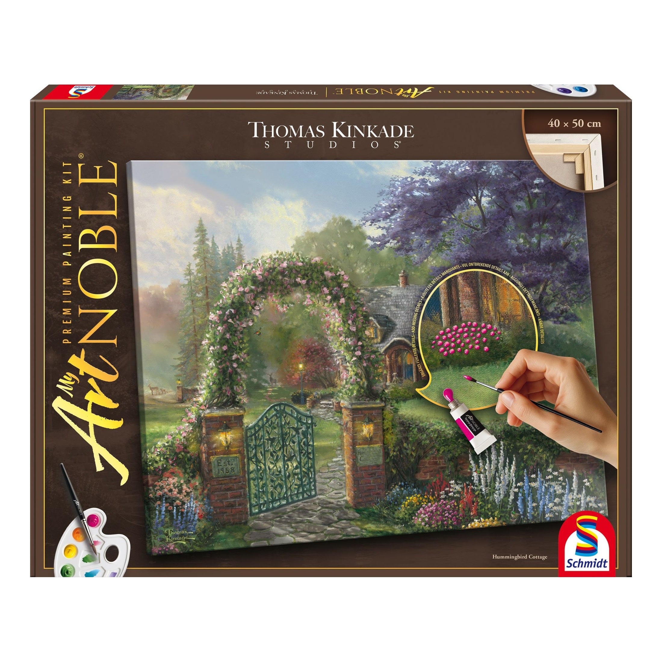 Artnoble Kinkade Hummingbird Cottage Malen 40x50cm