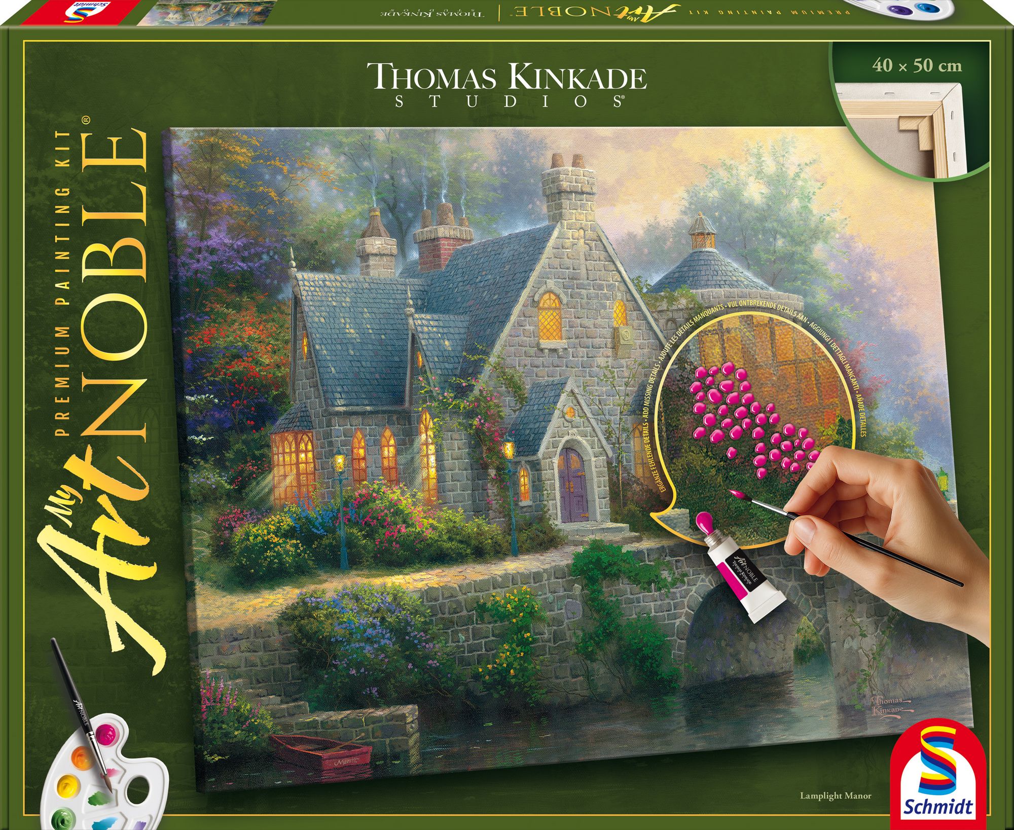 Artnoble Kinkade Lamplight Manor Malen 40x50cm