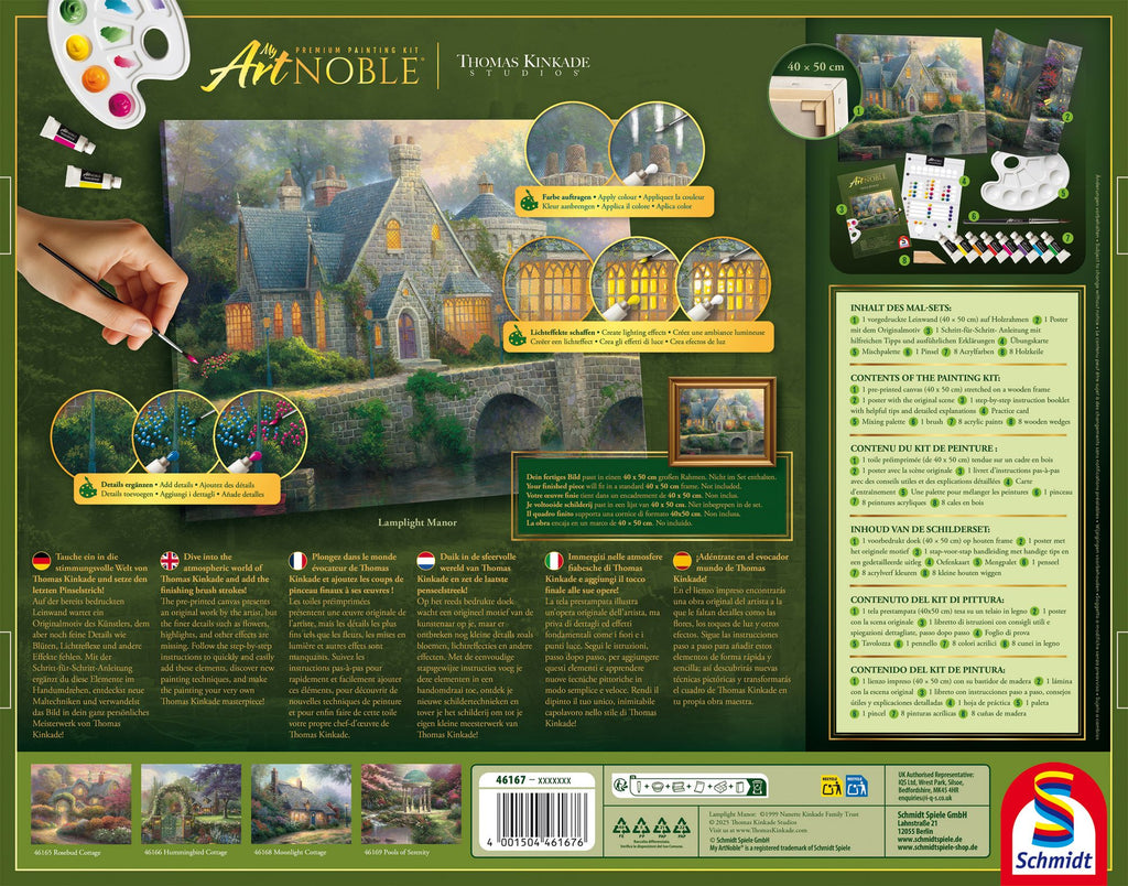 Artnoble Kinkade Lamplight Manor Malen 40x50cm