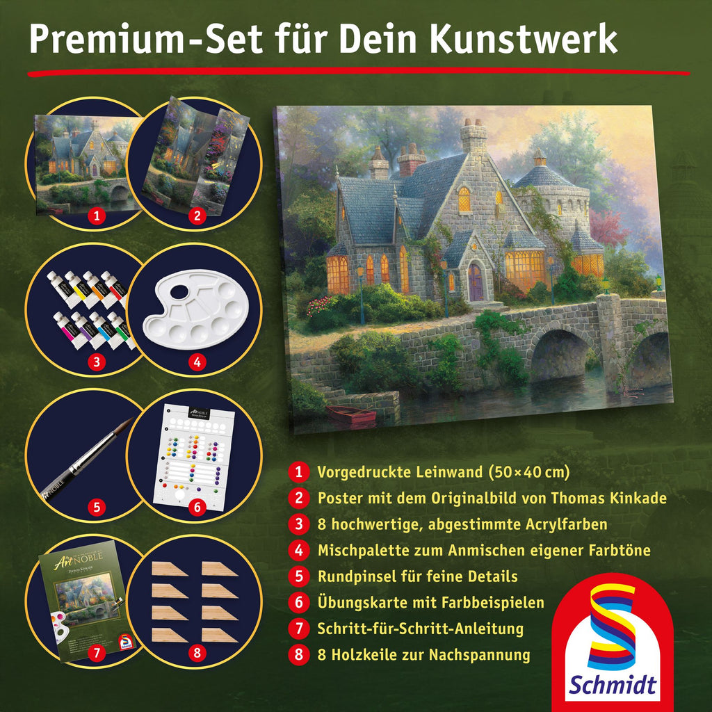 Artnoble Kinkade Lamplight Manor Malen 40x50cm