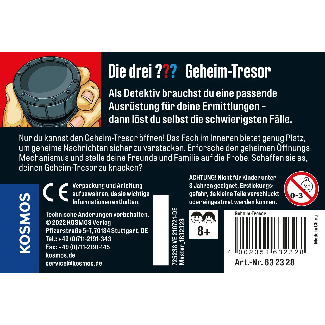 Die drei ??? Geheim-Tresor (kl. Dose) - ab 8 Jahren