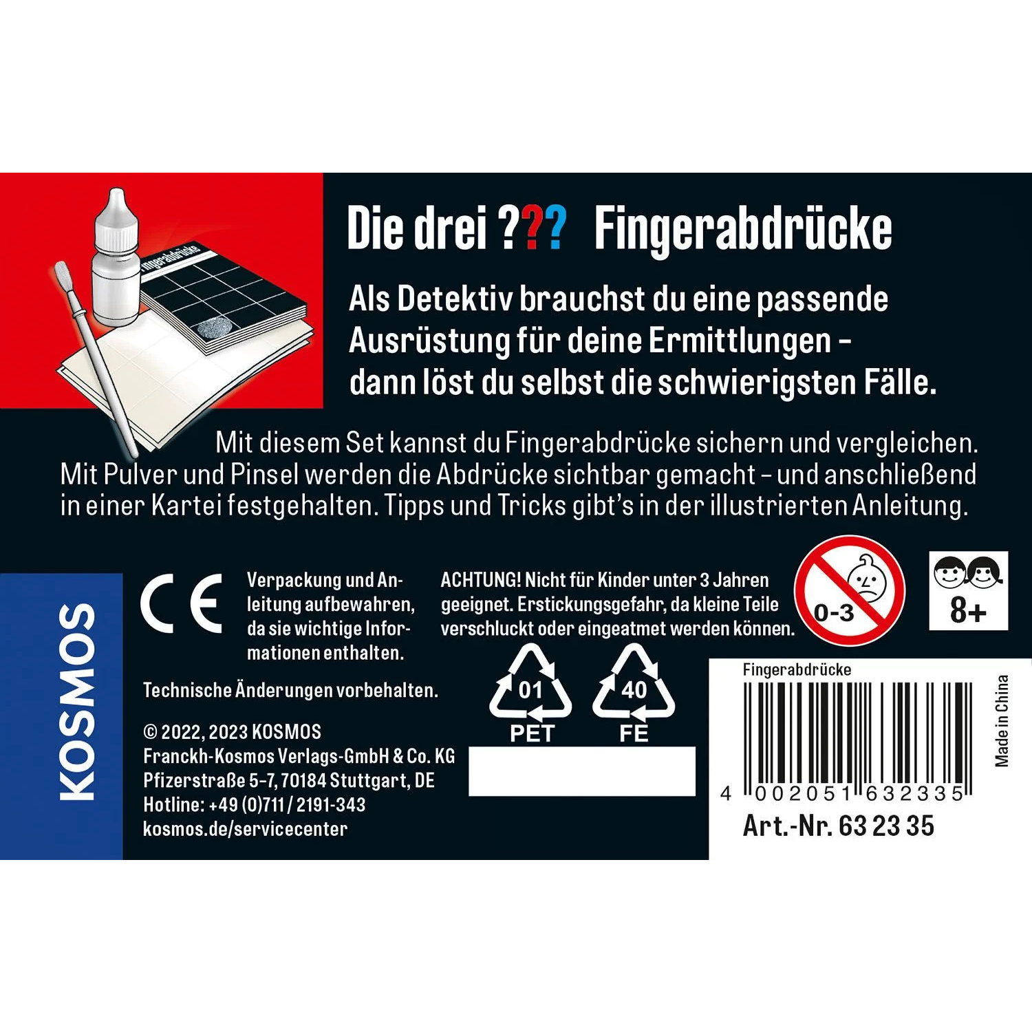 Die drei ??? Fingerabdrücke (kl. Dose) - ab 8 Jahren