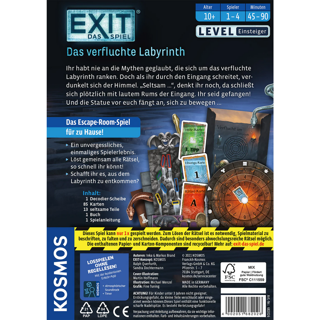 EXIT – Das Spiel: Das verfluchte Labyrinth - ab 10 Jahren