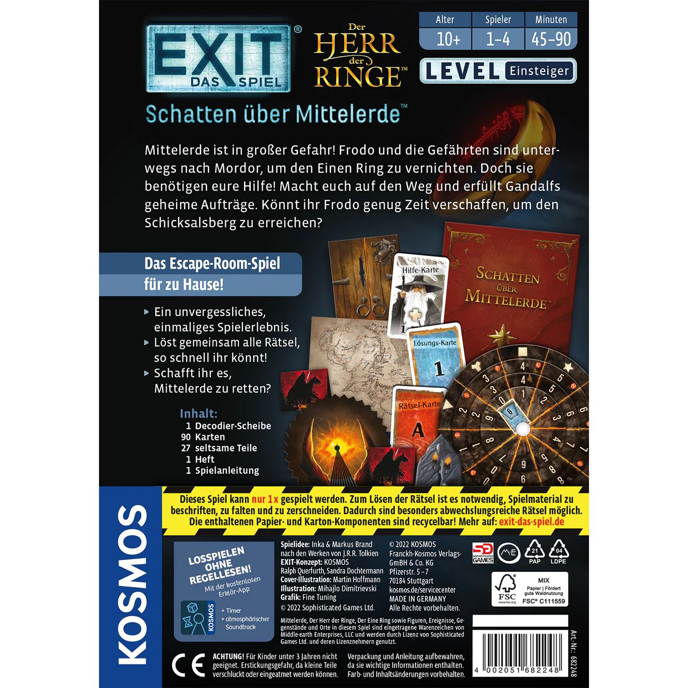 EXIT – Das Spiel: Der Herr der Ringe: Schatten über Mittelerde - ab 10 Jahren