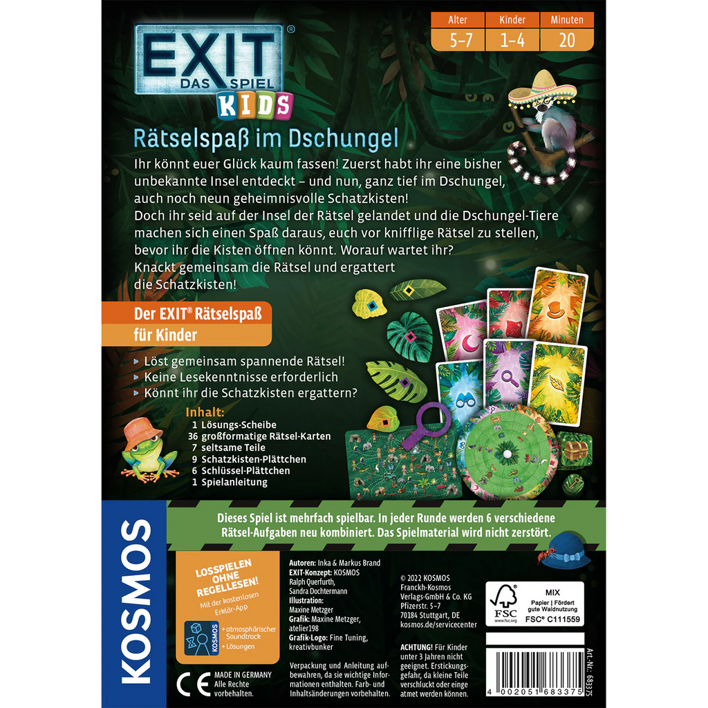 EXIT – Das Spiel Kids: Rätselspaß im Dschungel - ab 5 Jahren