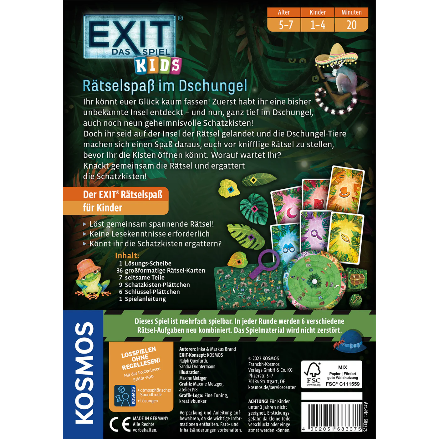 EXIT – Das Spiel Kids: Rätselspaß im Dschungel - ab 5 Jahren