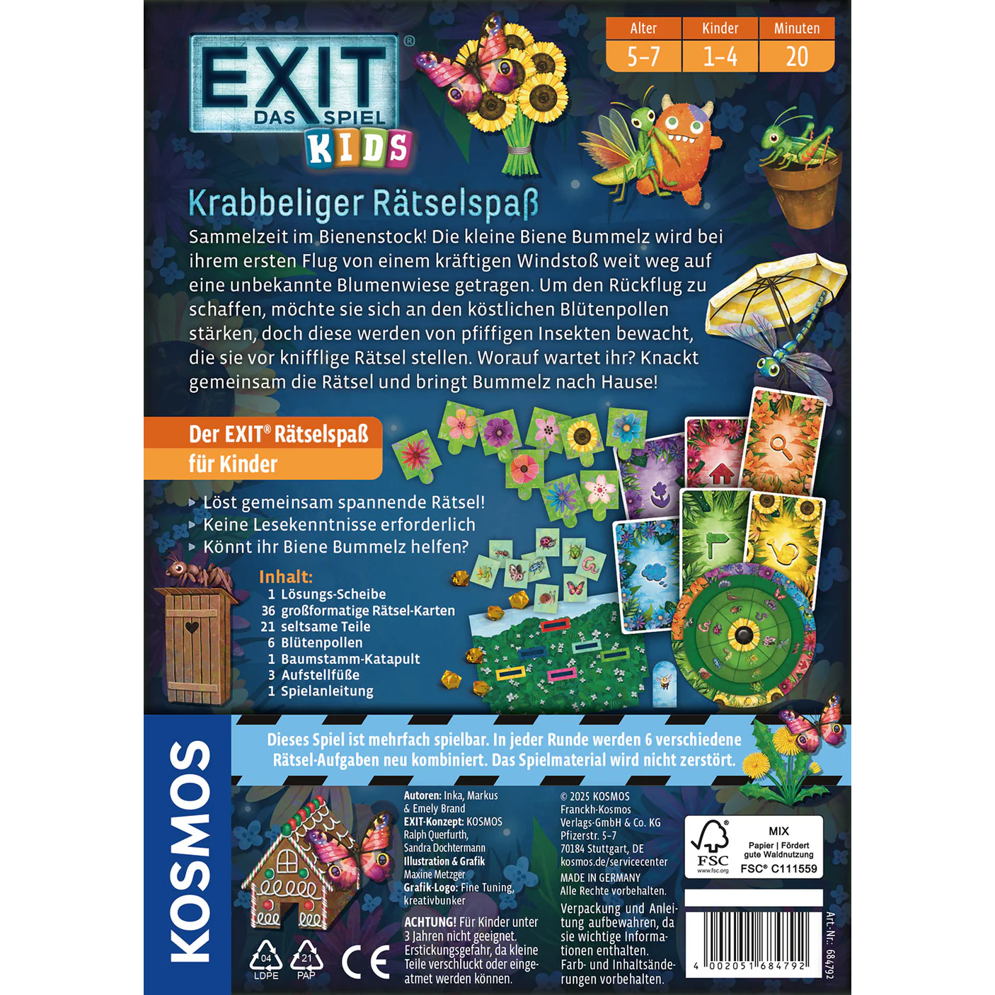 EXIT – Das Spiel Kids: Krabbeliger Rätselspaß - ab 5 Jahren