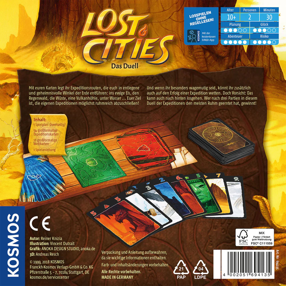Lost Cities – Das Duell (Spiel für 2) - ab 10 Jahren