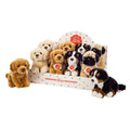 Hund sitzend 15 cm - braun