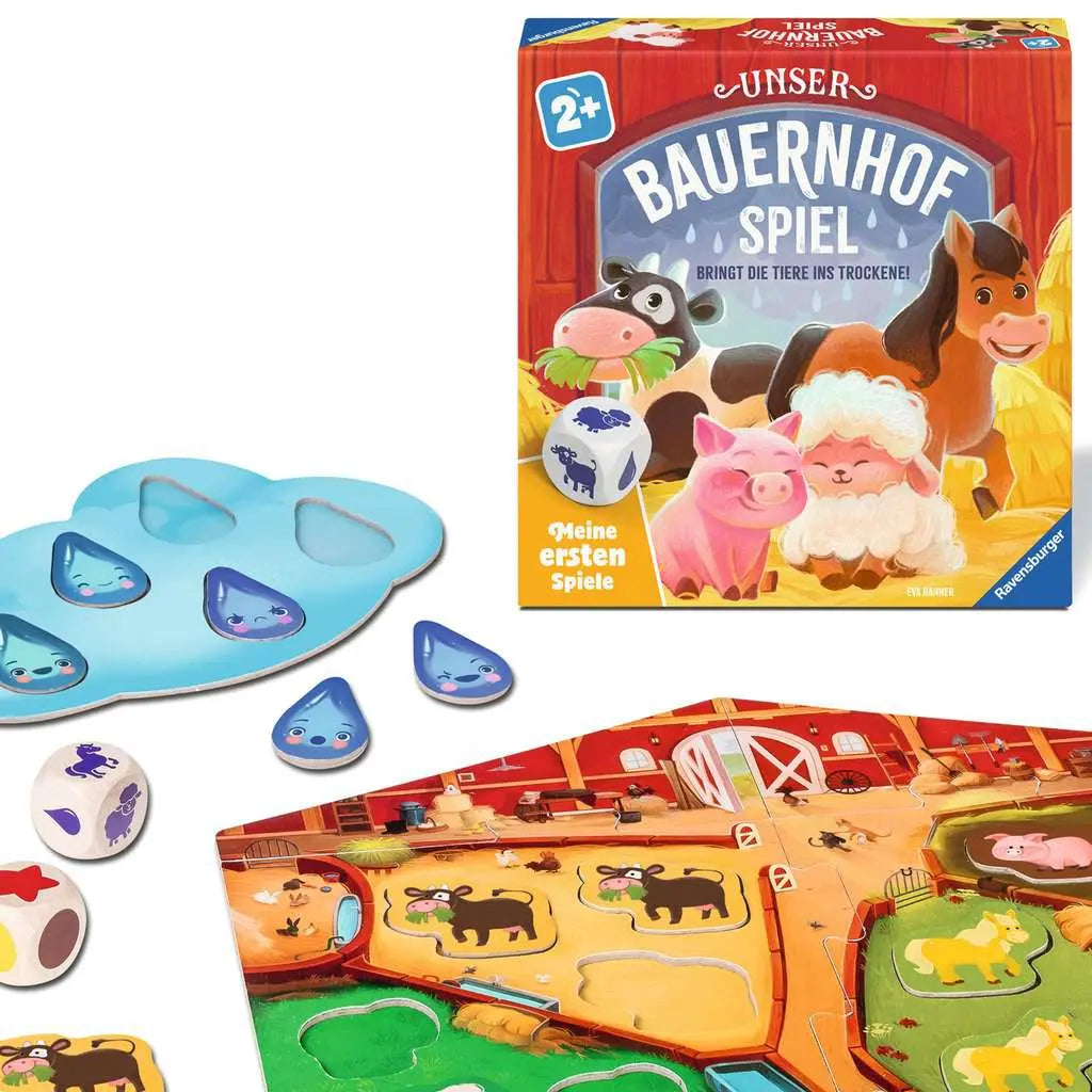 Unser Bauernhofspiel - Meine ersten Spiele - Farb-Würfelspiel ab 2 Jahren