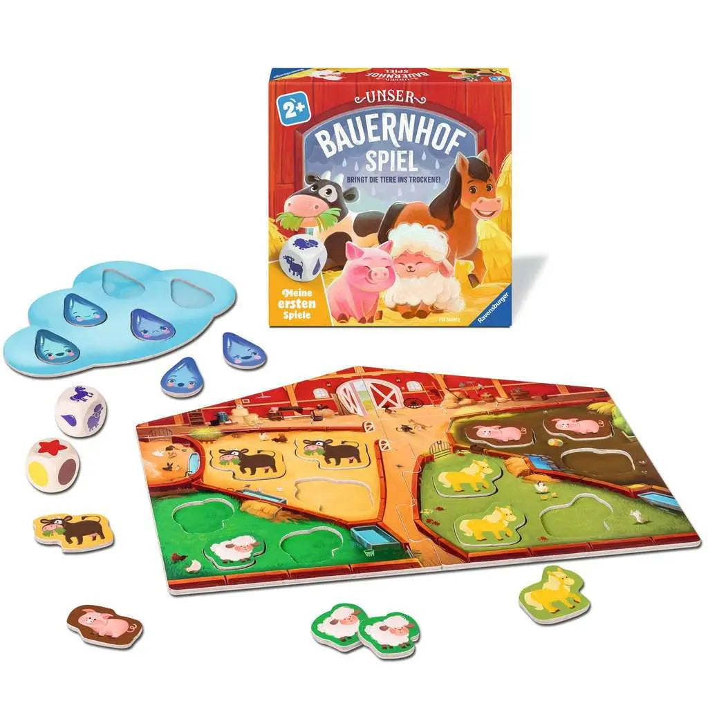 Unser Bauernhofspiel - Meine ersten Spiele - Farb-Würfelspiel ab 2 Jahren