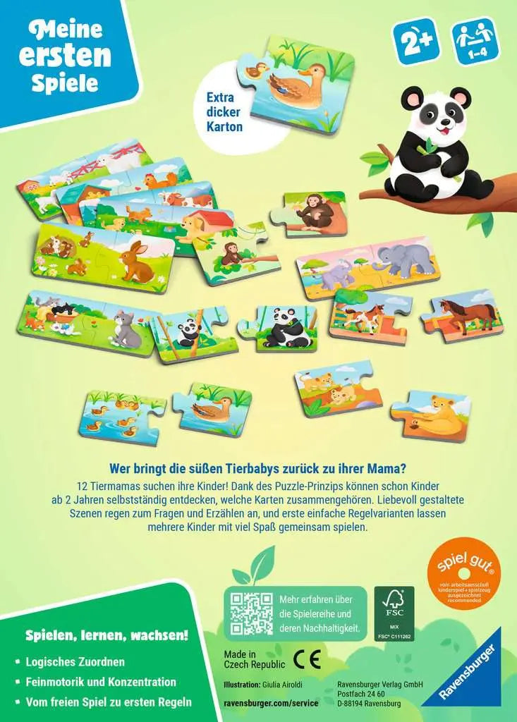 Tiere und ihre Kinder - Meine ersten Spiele - Zuordnungsspiel ab 2 Jahren