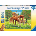 Puzzle 100 Teile XXL - Pferdeglück auf der Wiese - ab 6 Jahren