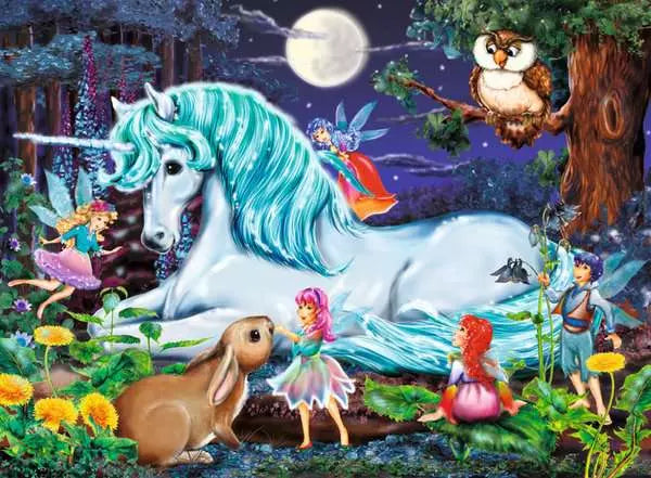 Puzzle 100 Teile XXL - Im Zauberwald - ab 6 Jahren