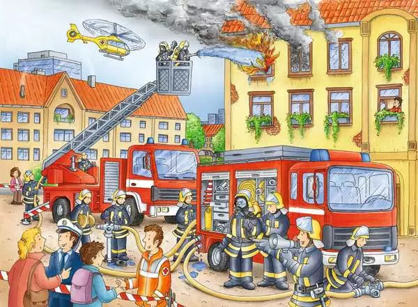 Puzzle 100 Teile XXL - Unsere Feuerwehr - ab 6 Jahren