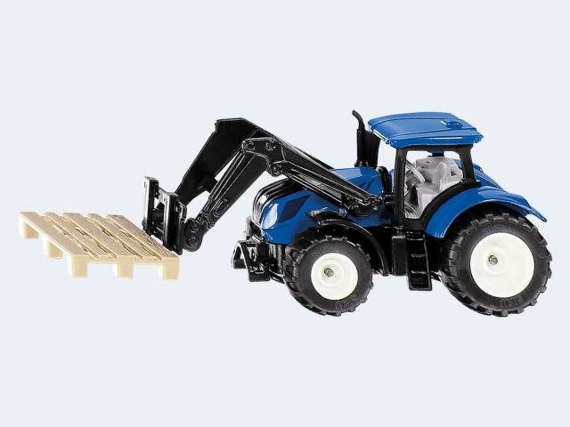 Siku Traktor New Holland mit Palettengabel
