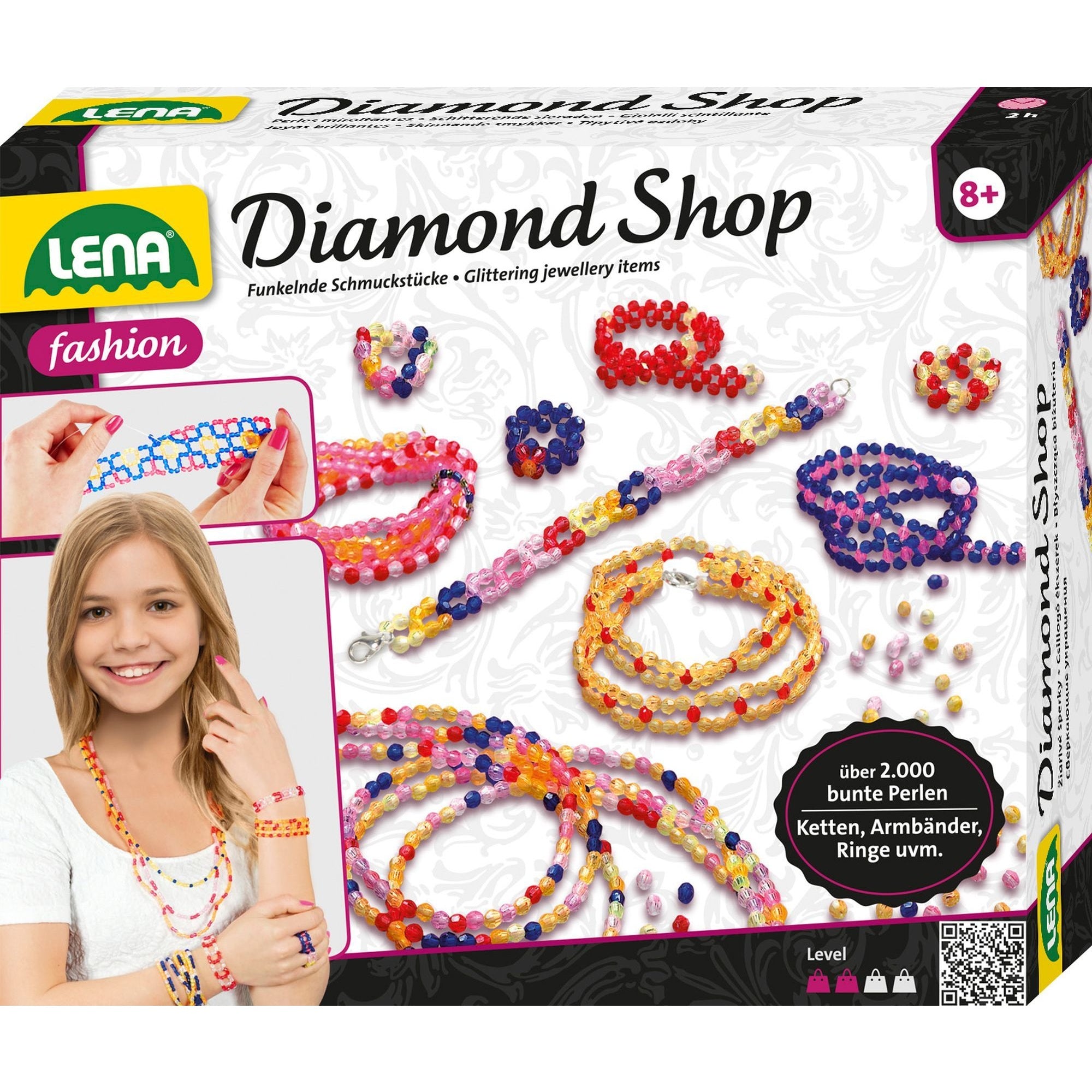 LENA Diamond Shop - 2000 bunte Perlen - ab 8 Jahren