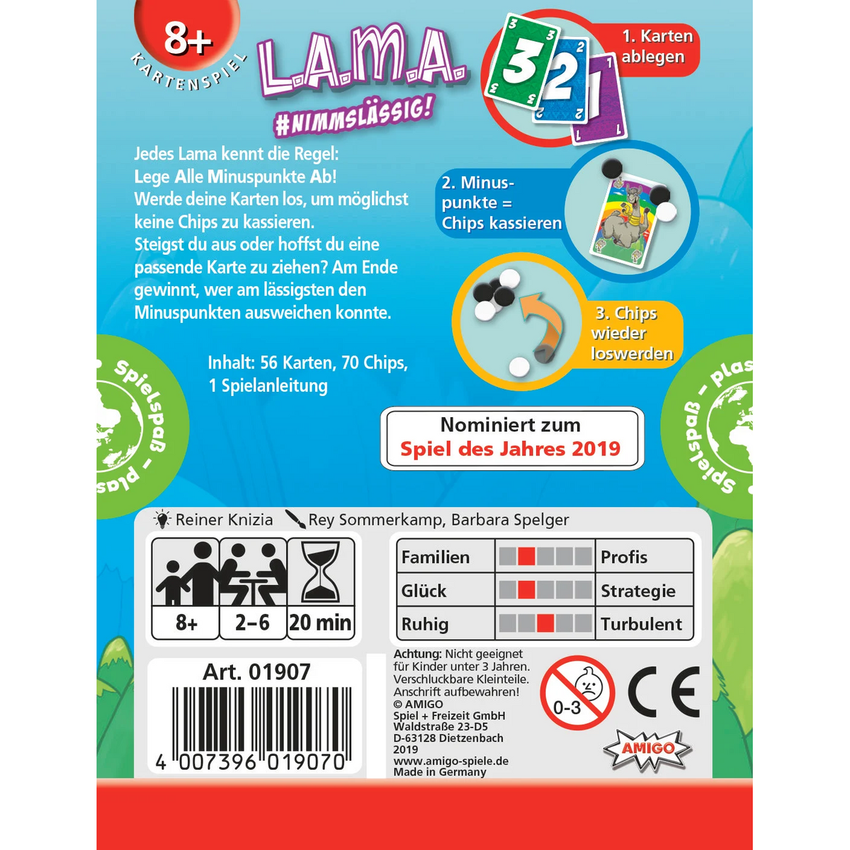 Lama -Nimm's Lässig - Kartenspiel - ab 8 Jahren
