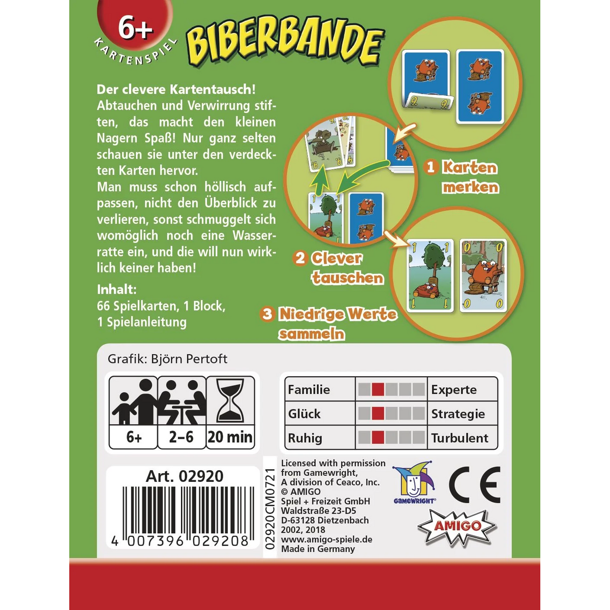 Biberbande Kartenspiel Refresh - ab 8 Jahren
