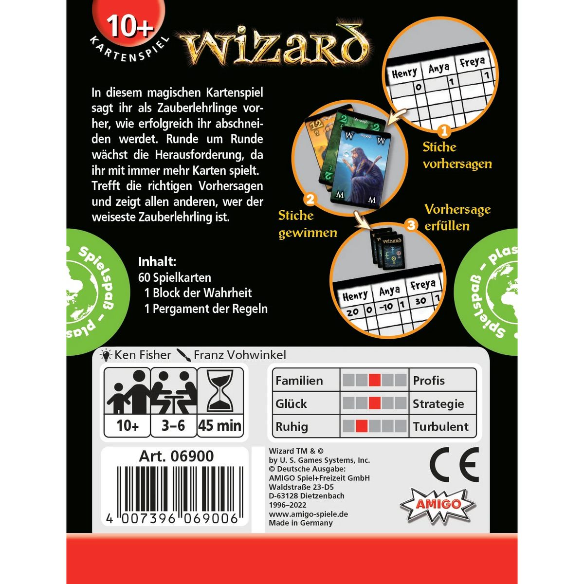 Wizard magisches Kartenspiel für Zauberlehrlinge - ab 10 Jahren