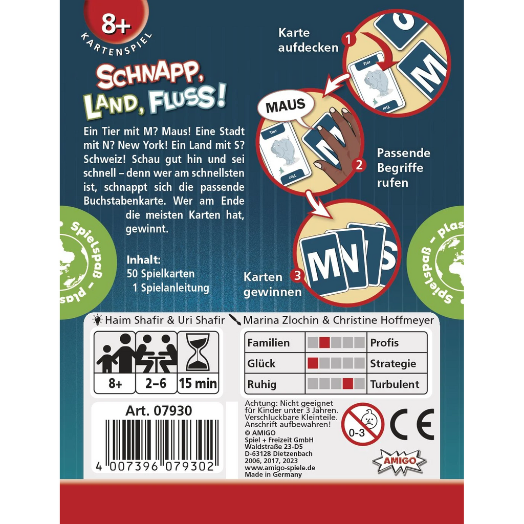 Schnapp Land Fluss Kartenspiel - ab 8 Jahren