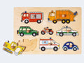 Steckpuzzle Verkehrsmittel 30x21cm (Holz)