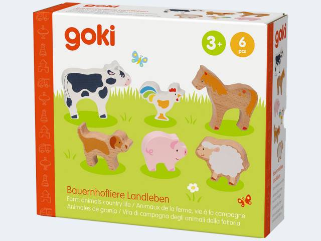 goki Tierset Bauernhof 6T 5-10cm