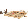 3in1 Premium Brettspiel: Schach + Dame + Backgammon - ab 7 Jahren