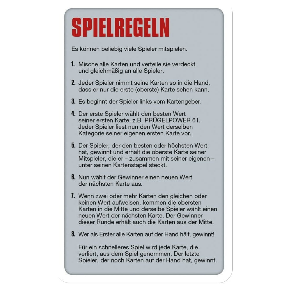 Asterix Kartenspiel Top Trumps *Deutsche Version*