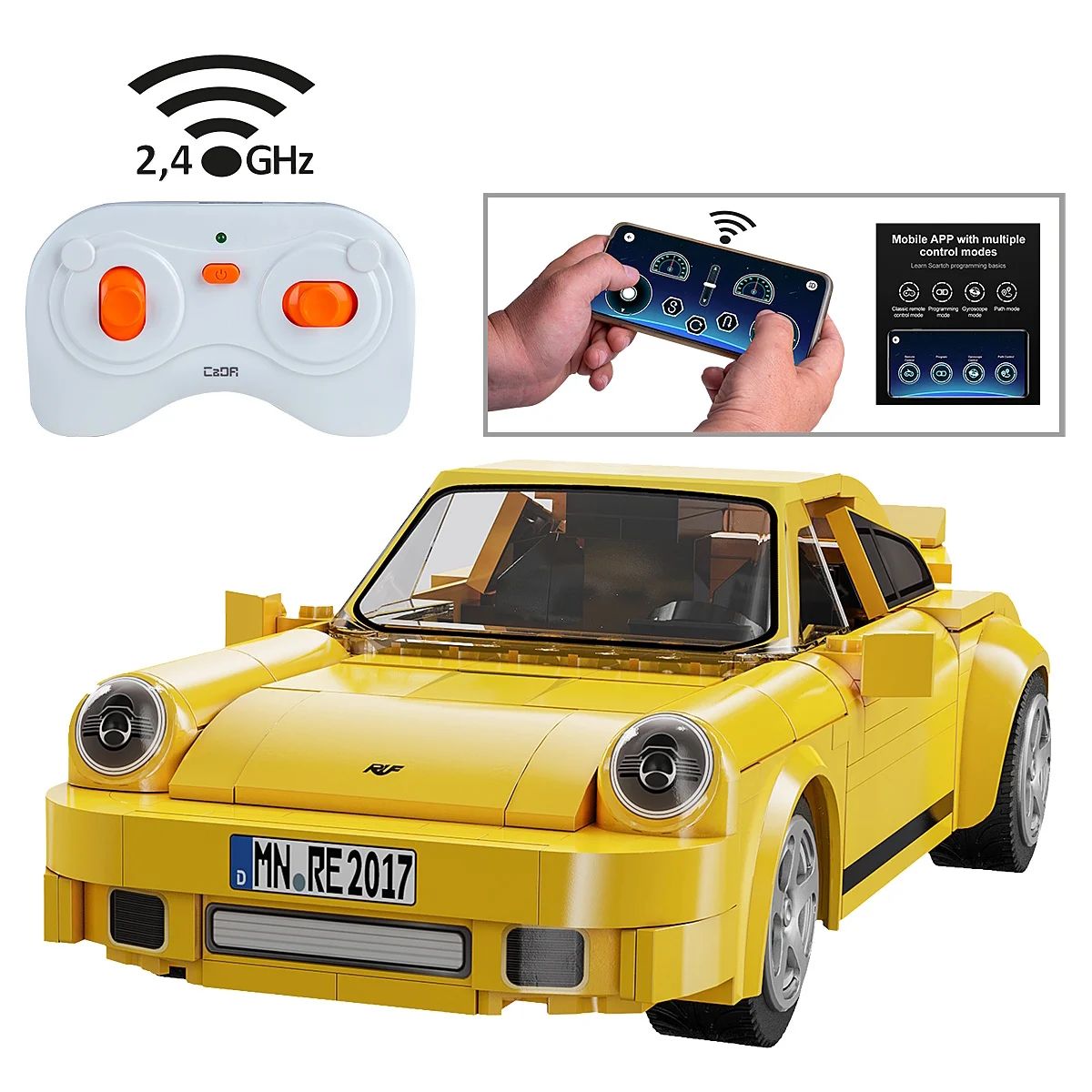 CaDA RUF Porsche CTR 2017 Yellowbird 1:20 2.4GHz