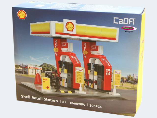 CaDA Shell Tankstelle 18cm 305T 1:30